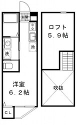 フェイストハイツの物件間取画像